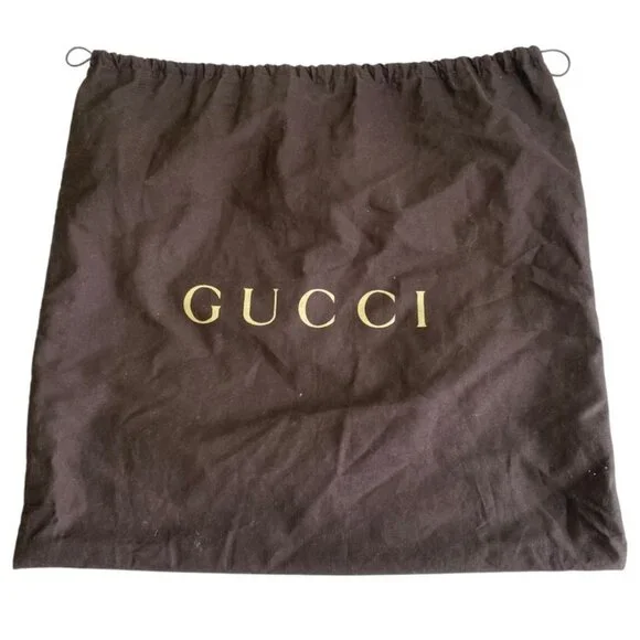 Gucci Soho Leather Mini Boston Bag Interlocking GG Logo Black - Picture 10 of 10